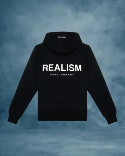 Realism Black Hoodie