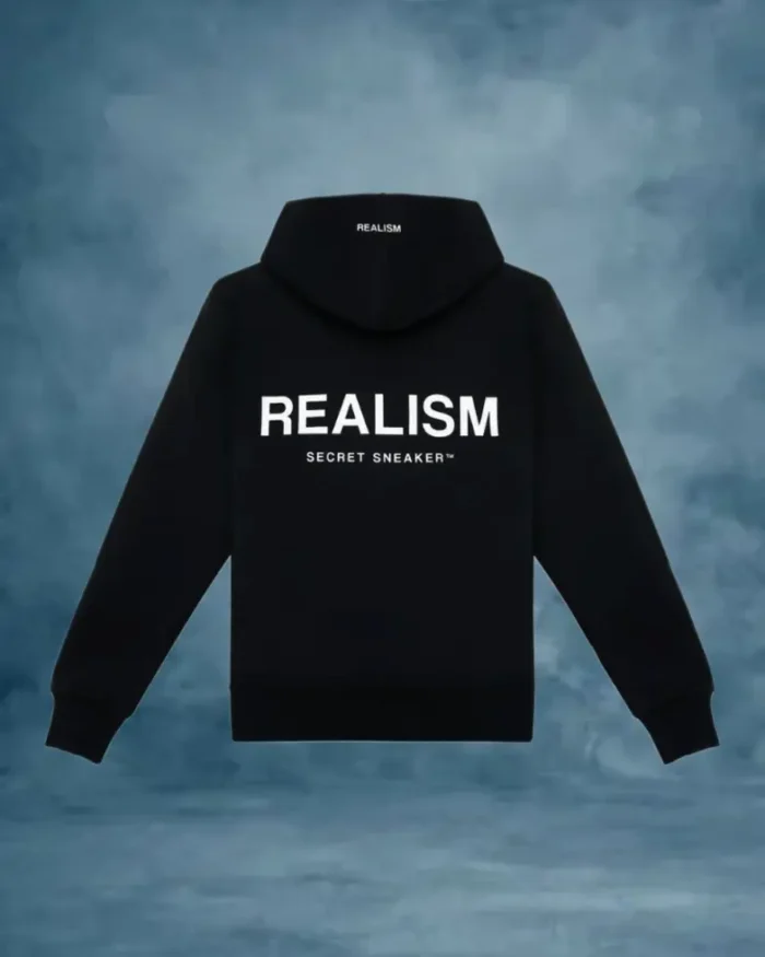 Realism Black Hoodie