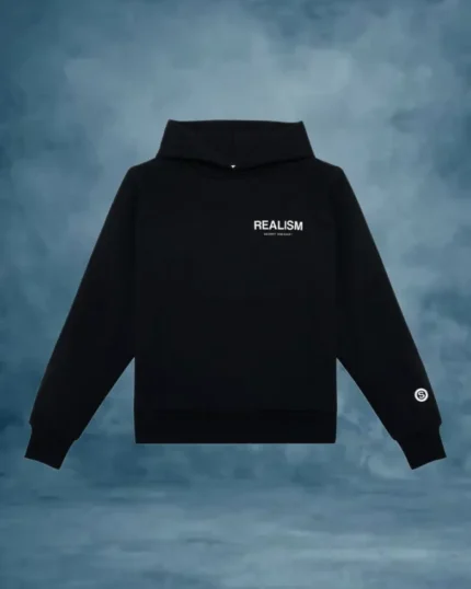 Realism Black Hoodie