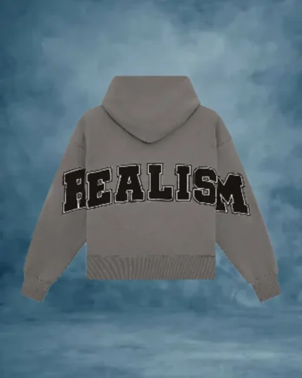 SSS Realism Back Logo Hoodie Cool Grey