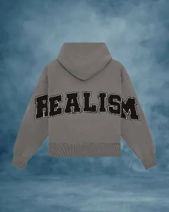 SSS Realism Back Logo Hoodie Cool Grey